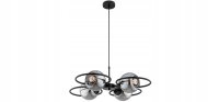 Pendelleuchte 4-flammig Rauchglas blendarm E27 L:60 cm