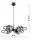 Pendelleuchte 4-flammig Rauchglas blendarm E27 L:60 cm