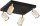 Deckenspot Schwarz Gold Metall GU10 B:30 cm dekorativ