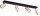 Deckenspot verstellbar Schwarz Gold Metall GU10 L:60 cm