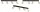 Deckenspot verstellbar Schwarz Gold Metall GU10 L:60 cm