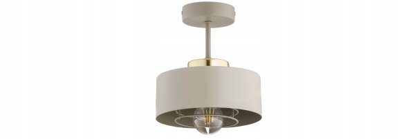Deckenlampe Beige Gold Metall E27 B:20 cm Modern