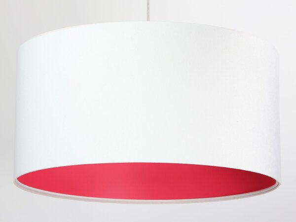 Suspension Blanc Rose Tissu rond Table à manger Rétro