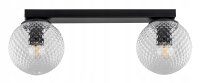 Deckenleuchte 2-flammig Glas Metall E27 40 cm lang