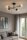 Deckenleuchte 4-flammig Glas Metall Schwarz E27 L:70 cm