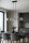Pendelleuchte 6-flammig Metall Glas Schwarz E27 L:90 cm