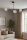 Deckenleuchte 3-flammig Glas Metall Schwarz E27 L:80 cm
