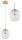 Pendelleuchte Retro Glas Metall Gold E27 B:15 cm Retro
