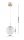 Pendelleuchte Retro Glas Metall Gold E27 B:18 cm Retro