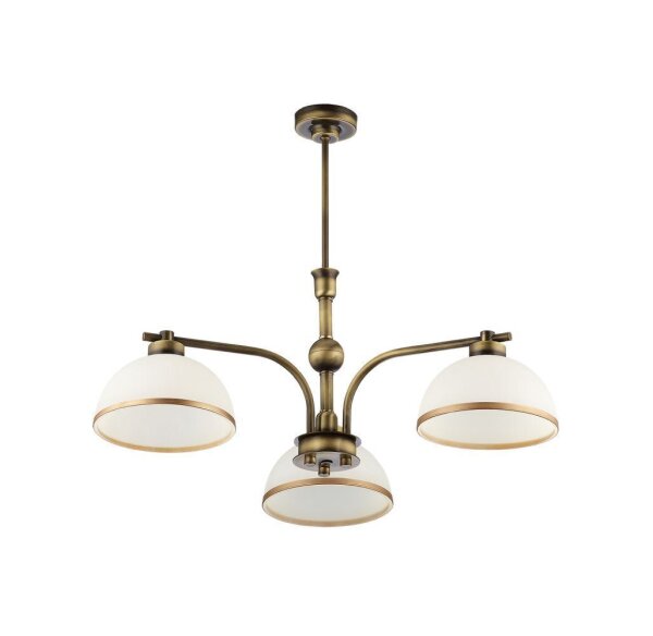 Plafonnier SARAI verre métal Ø68cm 3xE27 Lampe