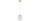 Pendelleuchte Retro Glas Metall Gold E27 B:20 cm Retro