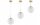Pendelleuchte Retro Glas Metall Gold E27 B:20 cm Retro