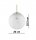 Pendelleuchte Retro Glas Metall Gold E27 B:20 cm Retro