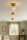 Deckenleuchte Retro Glas Metall Gold E27 Ø15 cm rund