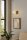Wandleuchte Retro Glas Schirm Metall Gold E27 L:15 cm