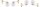 Wandlampe Retro Schirm Glas Metall Gold E27 T:20 cm