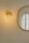 Wandlampe Retro Schirm Glas Metall Gold E27 T:20 cm