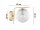 Wandleuchte Glas Schirm Metall Gold E27 T:15 cm Retro
