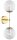 Wandlampe Up Down Retro Glas Metall Gold E27 H:40 cm
