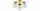 Deckenlampe Glas Metall Gold E27 Ø30 cm 3-flammig Retro