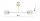 Deckenlampe Glas Metall Gold 2-flammig E27 70 cm Retro