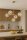Pendelleuchte Glas Metall Gold 5-flammig E27 L:60 cm