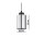 Pendelleuchte 2-flammig Silber Metall E27 L:12 cm rund