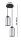 Pendelleuchte 2-flammig Silber Metall E27 L:12 cm rund