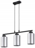 H&auml;ngelampe 3-flammig Silber Metall E27 L:10 cm Modern