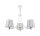 Lampe de plafond ESMERALDA en blanc argent E27 Table de salle &agrave; manger