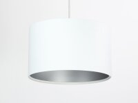 Lampe à suspendre ROSIE Blanc Argent Rétro...