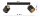 Deckenspot verstellbar Schwarz Gold Metall E27 L:40 cm