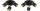 Deckenspot flexibel Schwarz Gold 3-flammig E27 B:30 cm