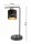 Tischlampe Schwarz Gold Metall E27 H:38 cm Modern edel