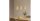 Pendelleuchte Metall Beige Gold 3-flammig E27 L:60 cm