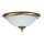 Plafonnier en laiton antique blanc verre KELSEY