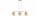 Pendelleuchte Beige Gold Metall E27 L:60 cm 3-flammig
