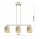 Pendelleuchte Beige Gold Metall E27 L:60 cm 3-flammig