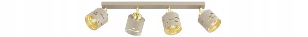 Deckenspot verstellbar Beige Gold E27 L:60 cm Modern