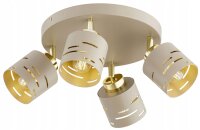 Deckenspot schwenkbar Beige Gold E27 B:30 cm dekorativ
