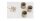 Deckenleuchte 3-flammig Beige Gold E27 L:45 cm Modern