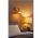 Wandleuchte Metall Beige Gold E27 T:20 cm wohnlich