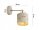 Wandleuchte Metall Beige Gold E27 T:20 cm wohnlich