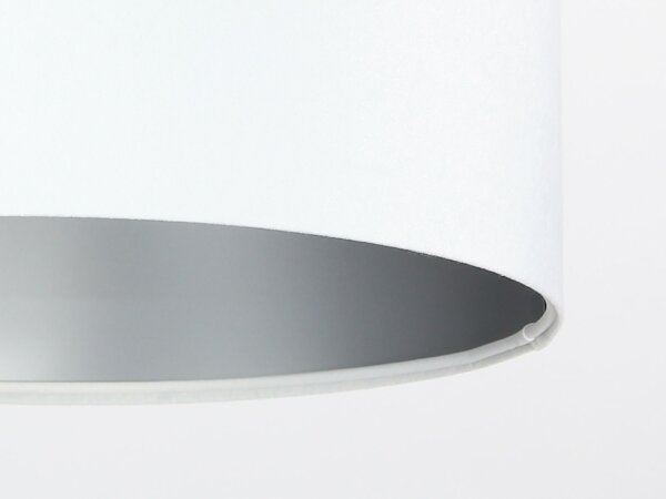 Suspension Tissu Blanc Éclairage Table à manger ronde Rétro