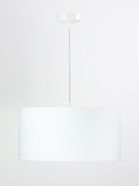 Suspension Tissu Blanc Éclairage Table à manger ronde Rétro