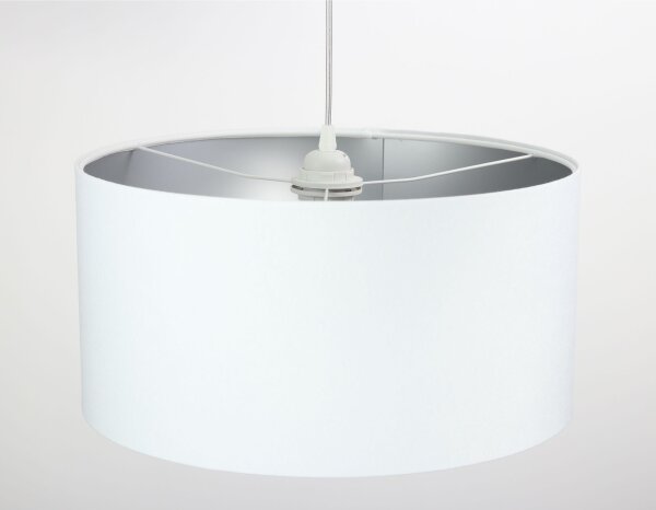 Suspension Tissu Blanc Éclairage Table à manger ronde Rétro