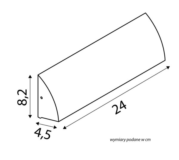 LED Wandlampe Außen Alu Anthrazit IP65 3000/4500/6500 K
