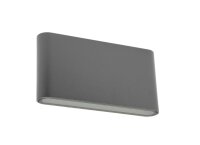 Up Down Wandleuchte Alu Anthrazit IP54 3000 K B:17,5 cm