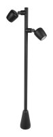 Wegeleuchte Aluminium Schwarz 100 cm GU10 IP65 flexibel