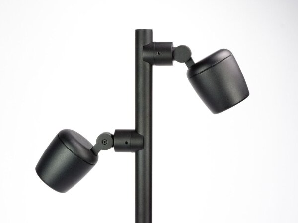 Wegeleuchte Alu Schwarz verstellbar 70 cm GU10 IP65